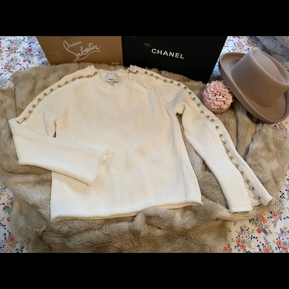 🚫SOLD 🚫 NWT 3.1 Phillip Lim white boatneck sweater {L}